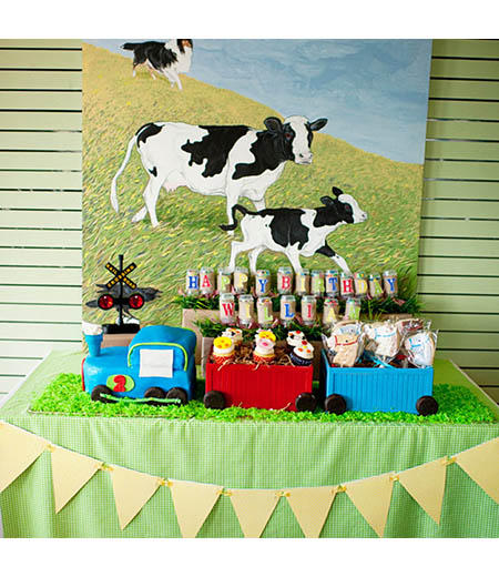 Choo Choo Goes to the Farm Birthday Party Printables Collection